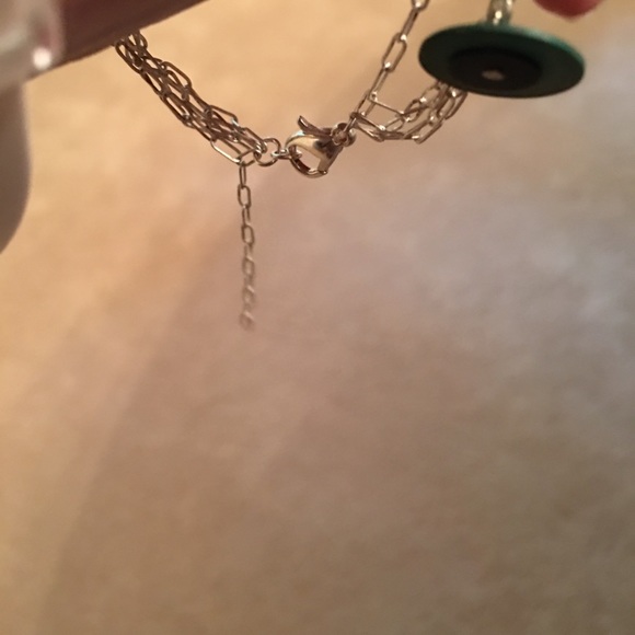 Vinyl heishi disks / beads green black silver - Picture 5 of 7